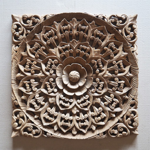 Balinese Hand Carved Wood Wall Art Panel - Siam Sawadee