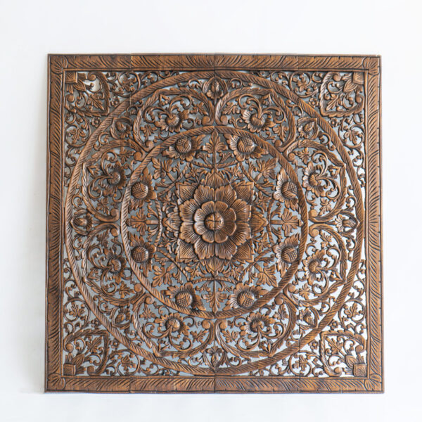 Mandala wood carving