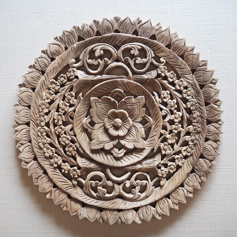 Buy Thai Wood Carving Wall Art Panel Asian Home Decor Online