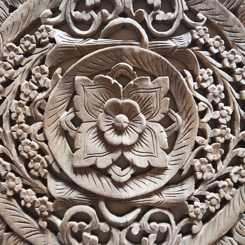 Thai Wood Carving Wall Art Panel Asian Home Decor