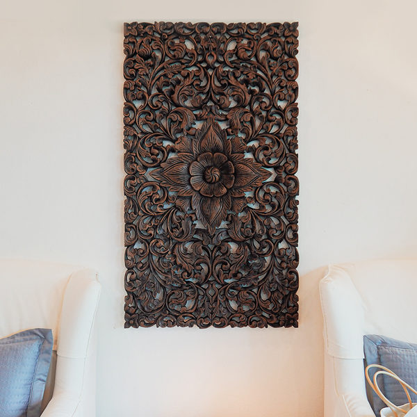 carving sculpture carved rustic wood home oak home decoration 3d wall hang