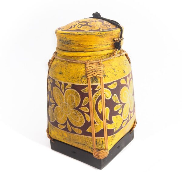 Green And Yellow Asian Style Rice Container