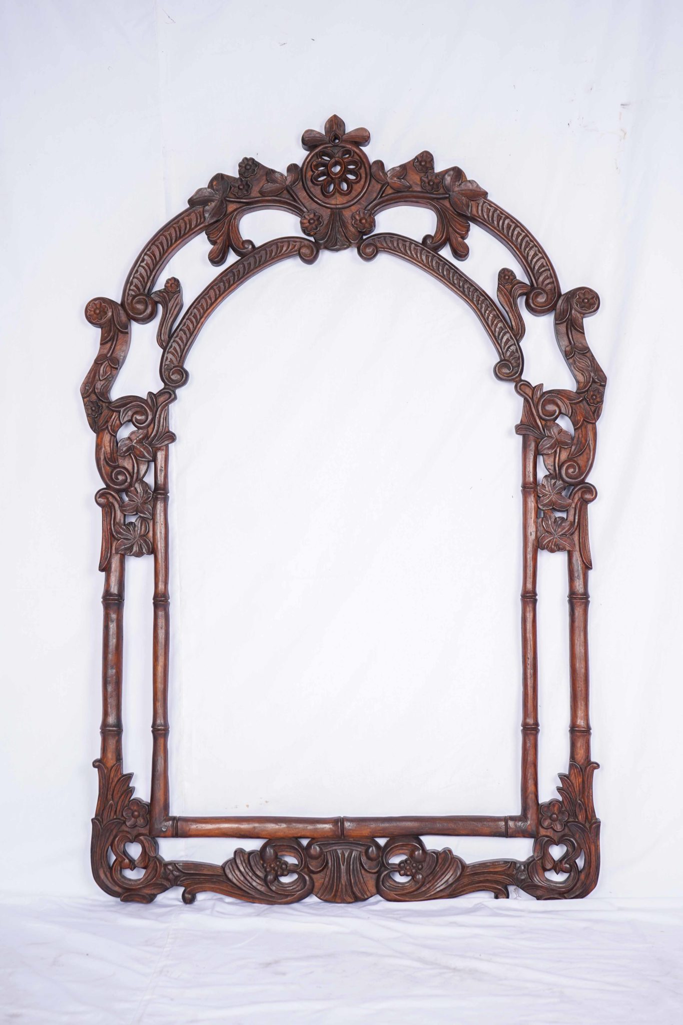 Clearance Sale: Wooden carved frame, hand made furniture, Indian design - Siam Sawadee