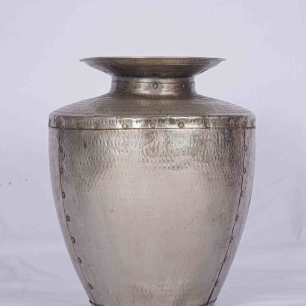 Asian Home Decoration Pot Silver Plated from India