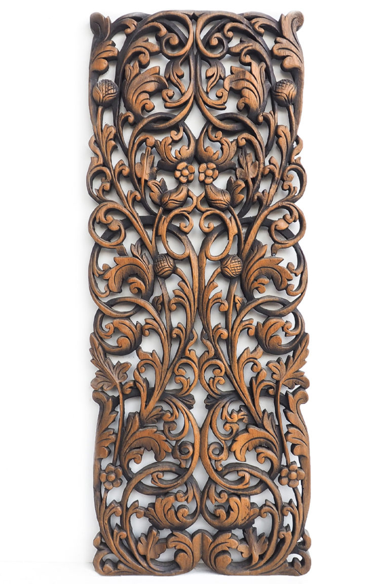 Thai Wood Carving Wall Art Hanging