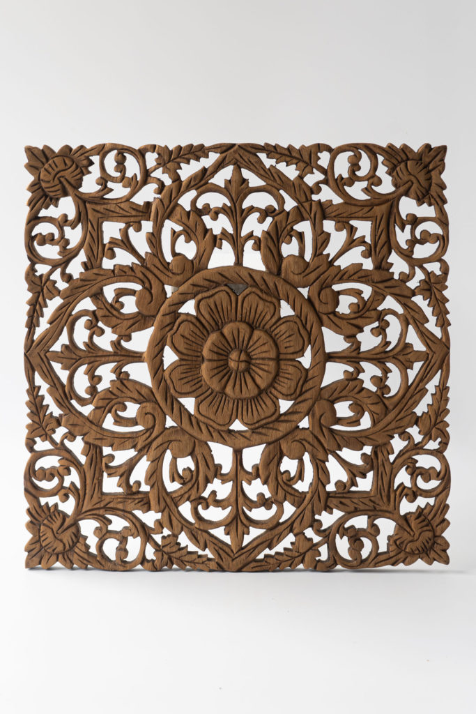 Thai Wood Carving Wall Hanging - Siam Sawadee