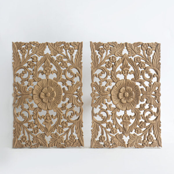 Pair of carved panels