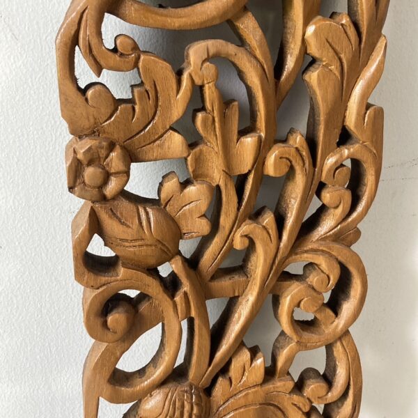 Hand carved wall art hanging